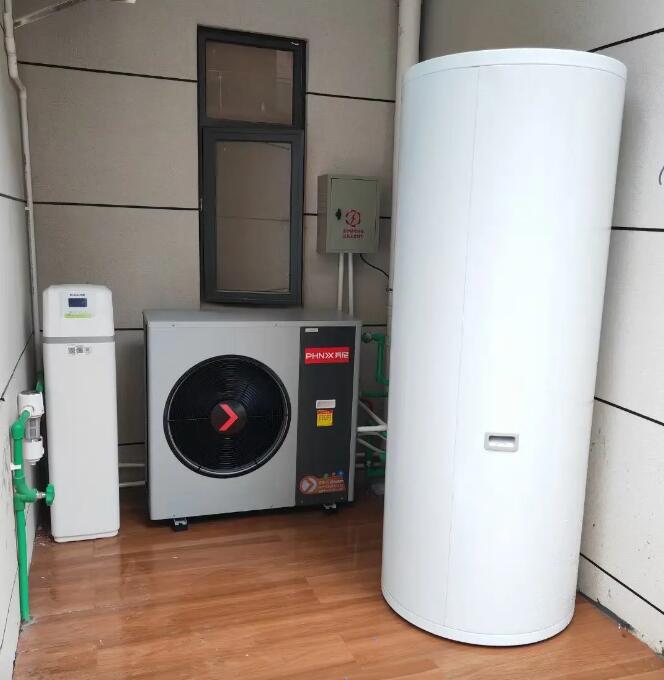 200升空气能55°烧多久 