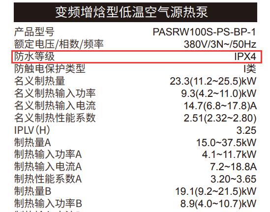 空气源热泵怎么通过看铭牌知道它的匹数 