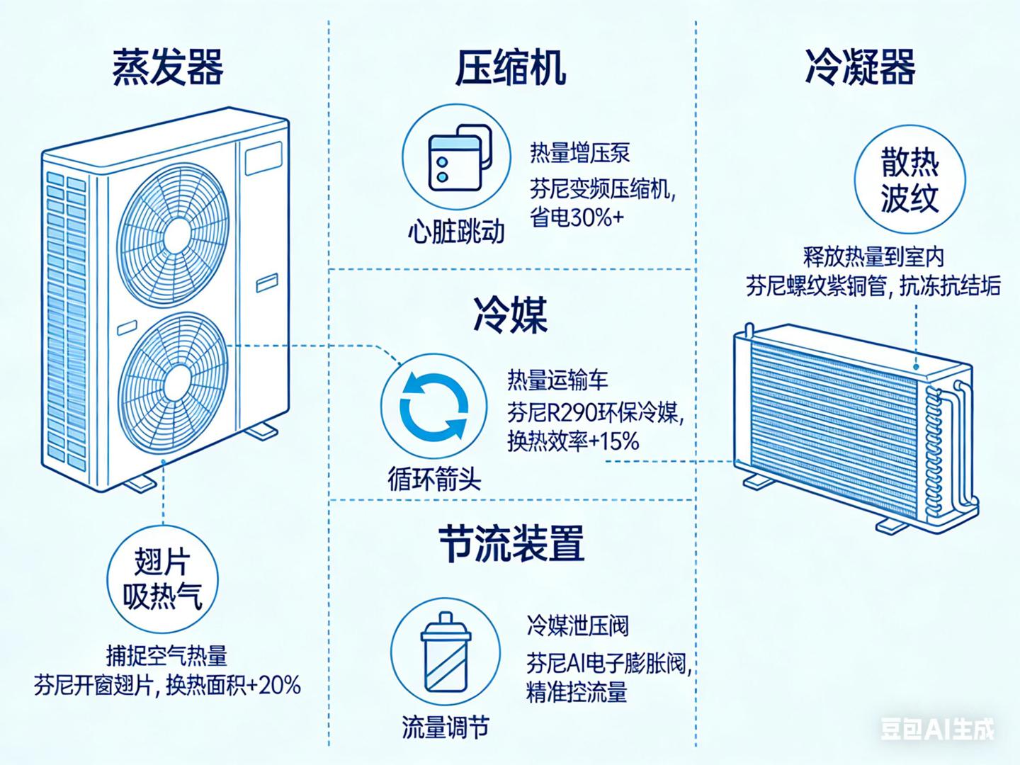 空气能热泵原理